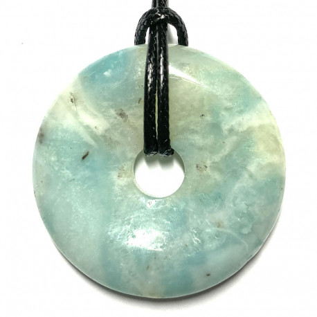 Pendentif Donut en Amazonite - 3 cm