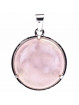 Pendentif Om Avec Quartz Rose