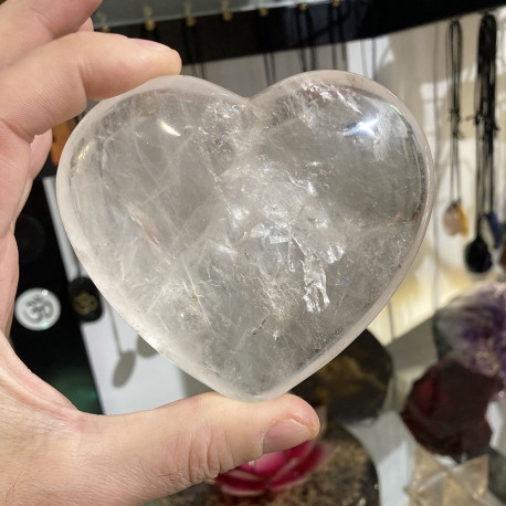 Coeur en Cristal de Roche - 384 Grammes