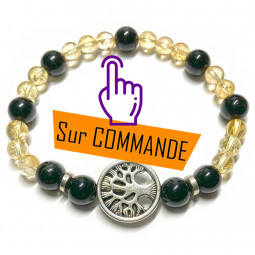 Bracelet en Tourmaline & Citrine