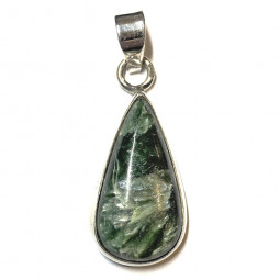 Pendentif Cabochon en Séraphinite