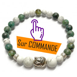 Bracelet en Howlite &...