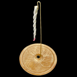 Porte Encens Lotus Rond en...