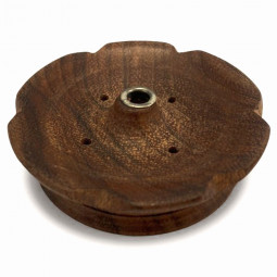 Porte Encens Rond en Bois