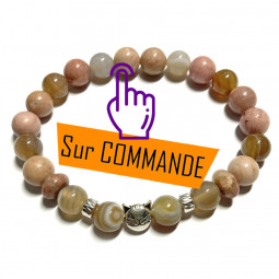 Bracelet Boules en Agate &...