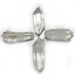 Pointe Biterminée Brute en Cristal de Roche 60 à 70 gr
