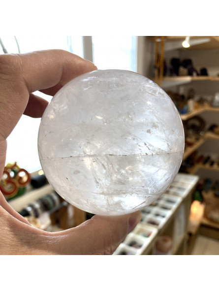 Sphère en Cristal de Roche - 655 Grammes