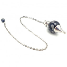 Pendule Boule Séphoroton en Obsidienne Neige