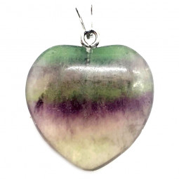 Pendentif Coeur en Fluorite