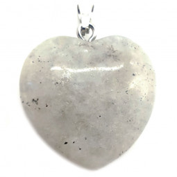 Pendentif Coeur en Pierre de Lune