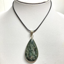 Pendentif Goutte Yin & Yang en Obsidienne Mentogochol