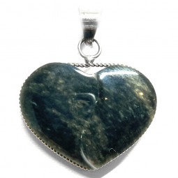 Pendentif Coeur Yin & Yang en Obsidienne Mentogochol
