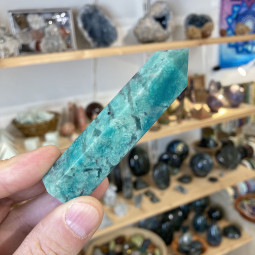 Pointe en Amazonite Extra - 88 mm