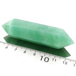 Pointe Biterminée en Aventurine Verte - 55 Gr