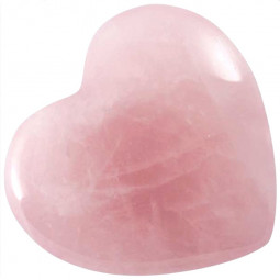 Coeur en Quartz Rose - 30 Grammes