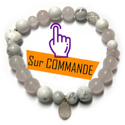 Bracelet en Quartz Rose &...