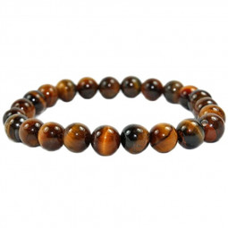 Bracelet Boules en Oeil de Tigre