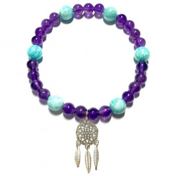 Bracelet Amazonite & Améthyste