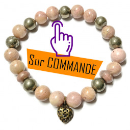 Bracelet boules en Pyrite &...