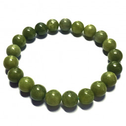 Bracelet Boules en Jade Néphrite