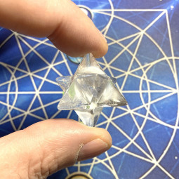 Mini Merkaba en Cristal de Roche