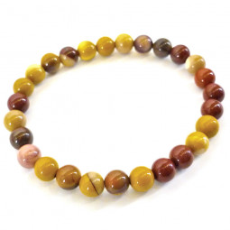 Bracelet en Jaspe Mokaïte - Boules de 6 mm