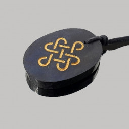 Pendentif Noeud Infini en Shungite