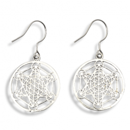 Boucles d'Oreilles Métatron en Argent