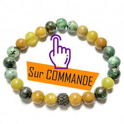 Bracelet en Jaspe Opale &...