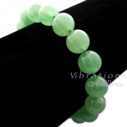 Bracelet Boules en Aventurine Verte