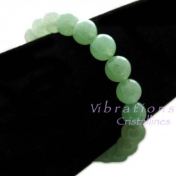 Bracelet Boules en Aventurine Verte