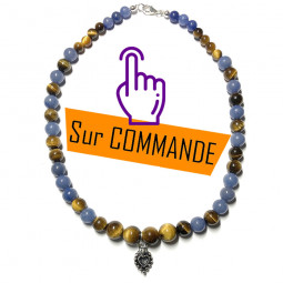 Collier en Oeil de Tigre &...