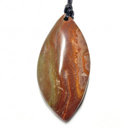 Pendentif en Jaspe Polychrome