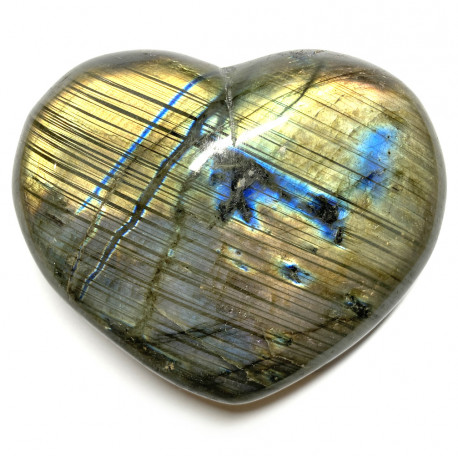 Coeur en Labradorite - 125 grammes
