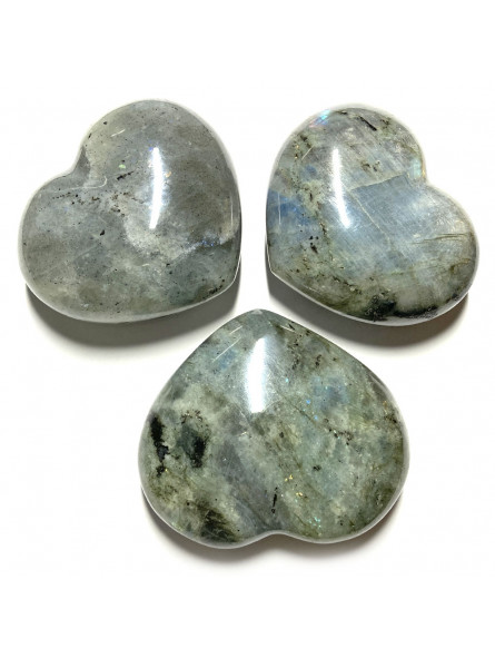 Coeur en Labradorite - 145 grammes