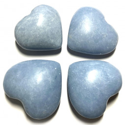 Coeur en Angélite - 100 Grammes