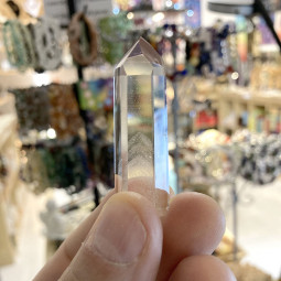 Pointe en Cristal de Roche Fantôme 15 Grammes