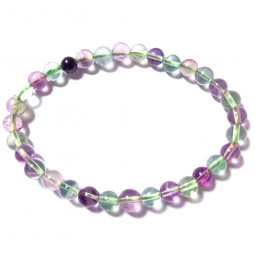 Bracelet Boules en Fluorite - 6mm