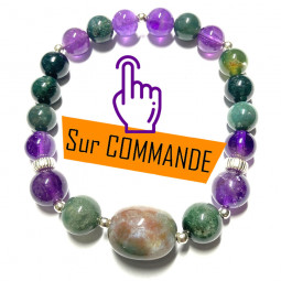Bracelet Boules en Agate...