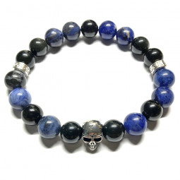 Bracelet  Sodalite & Œil Céleste