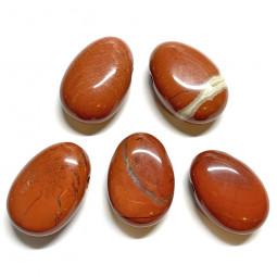 Pendentif Percé en Jaspe Rouge