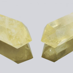 Pointe Biterminée en Citrine Naturelle