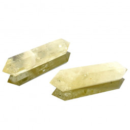 Pointe Biterminée en Citrine Naturelle