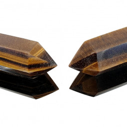 Pointe Biterminée en Oeil de Tigre