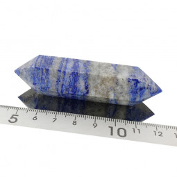 Pointe Biterminée en Lapis-Lazuli