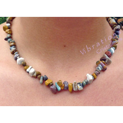 Collier Baroque en Jaspe Orbiculaire