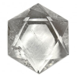 Hexagone en Cristal de Roche - 80 Grammes