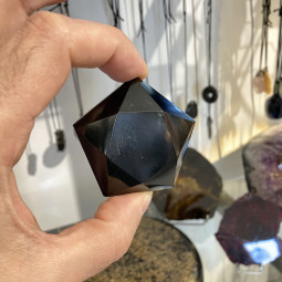 Pentagramme en Obsidienne Noire - 65 grammes