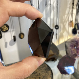 Pentagramme en Obsidienne Noire - 65 grammes