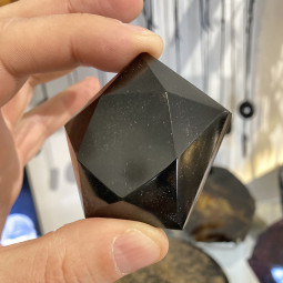 Pentagramme en Obsidienne Noire - 65 grammes